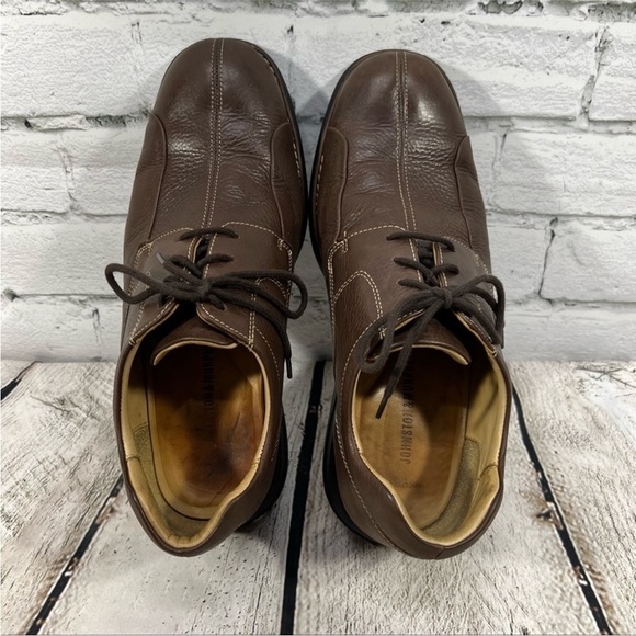 Johnston & Murphy Mens Leather Brown Shoes Size 9.5 - Picture 5 of 7